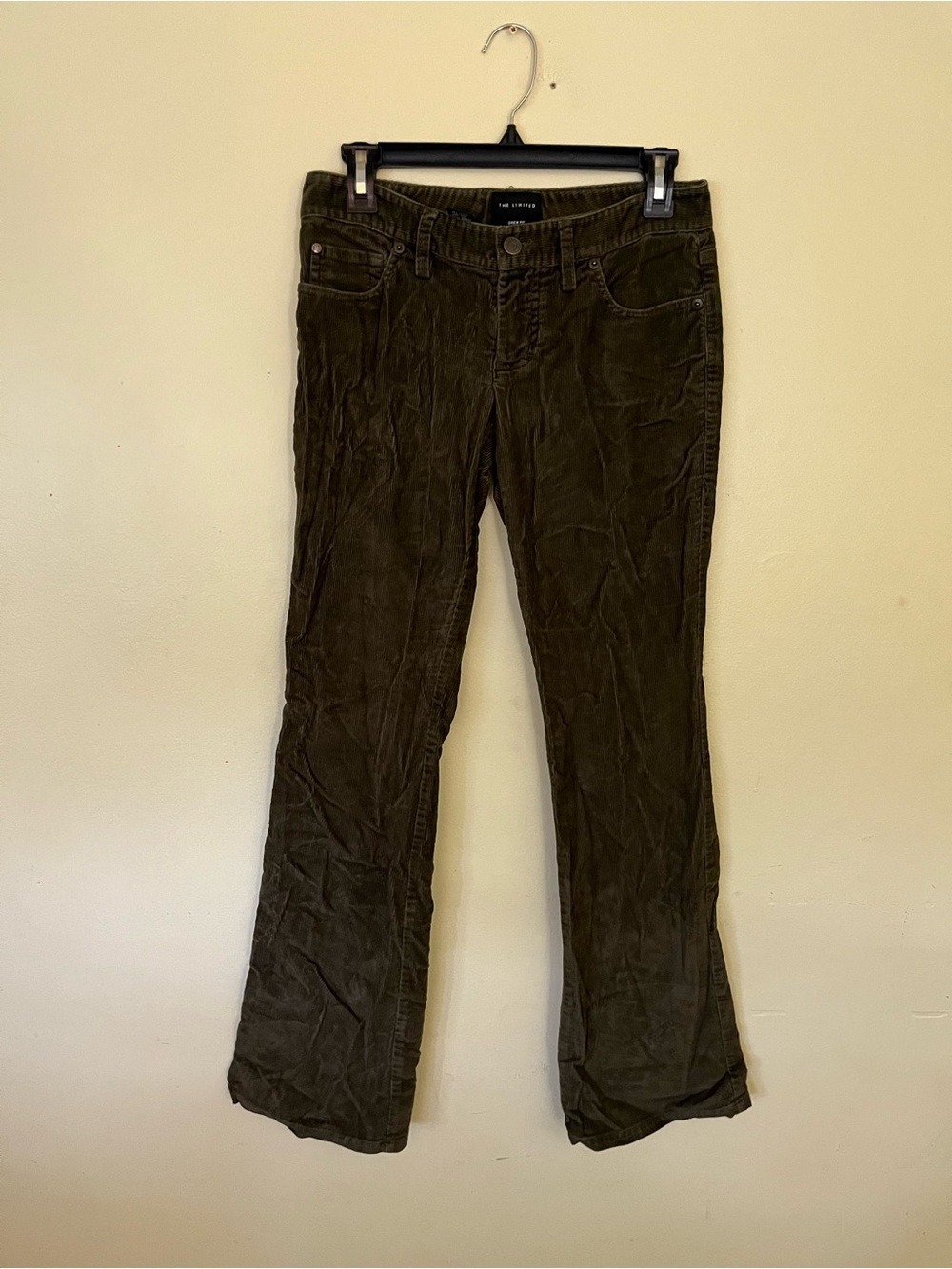 The Limited Olive Green Corduroy Bootcut Pants Size 2